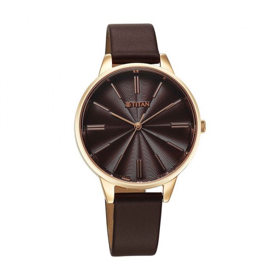 Titan Neo 2648WL09 Maroon Dial Leather Strap Quartz Women's Watch Titan Neo 2648WL09 Maroon Dial Leather Strap Quartz Women's Watch