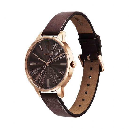 Titan Neo 2648WL09 Maroon Dial Leather Strap Quartz Women's Watch Titan Neo 2648WL09 Maroon Dial Leather Strap Quartz Women's Watch