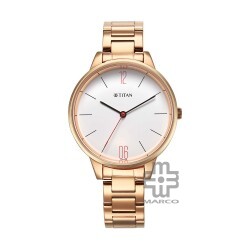 Titan Workwear 2648WM03 White Dial Stainless Steel Strap Quartz Women's Watch
