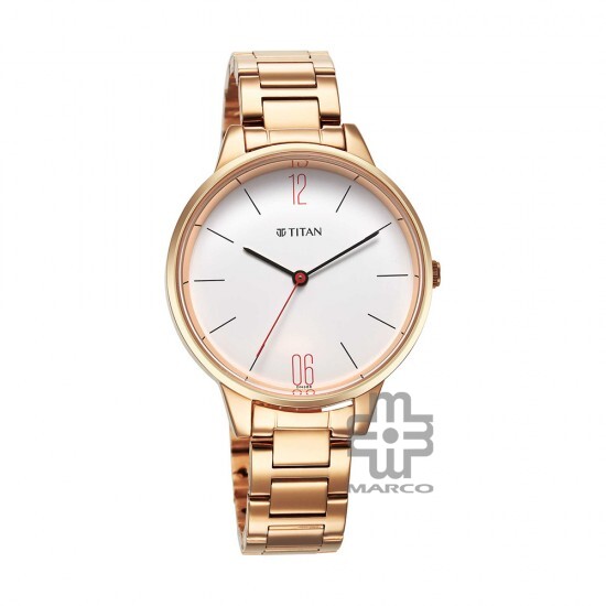 Titan Workwear 2648WM03 White Dial Stainless Steel Strap Quartz Women's Watch