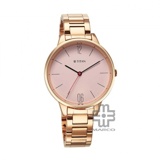 Titan Workwear 2648WM04 Rose Gold Dial Stainless Steel Strap Quartz Women's Watch