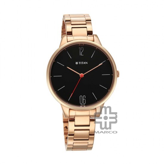 Titan Workwear 2648WM05 Black Dial Stainless Steel Strap Quartz Women's Watch