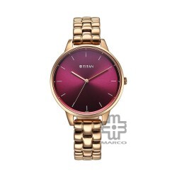 Titan Neo 2648WM11 Maroon Dial Stainless Steel Strap Quartz Women's Watch