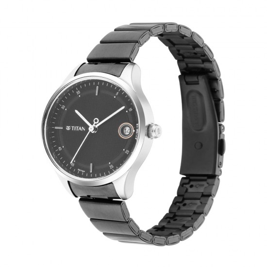 Titan Workwear 2649KM01 Silver Dial Stainless Steel Strap Quartz Women's Watch