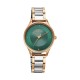 Titan Workwear 2649KM04 Green Dial Stainless Steel Strap Quartz Women's Watch