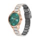 Titan Workwear 2649KM04 Green Dial Stainless Steel Strap Quartz Women's Watch