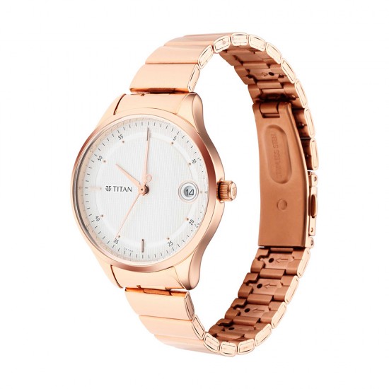 Titan Workwear 2649WM01 Silver Dial Stainless Steel Strap Quartz Women's Watch Titan Workwear 2649WM01 Silver Dial Stainless Steel Strap Quartz Women's Watch