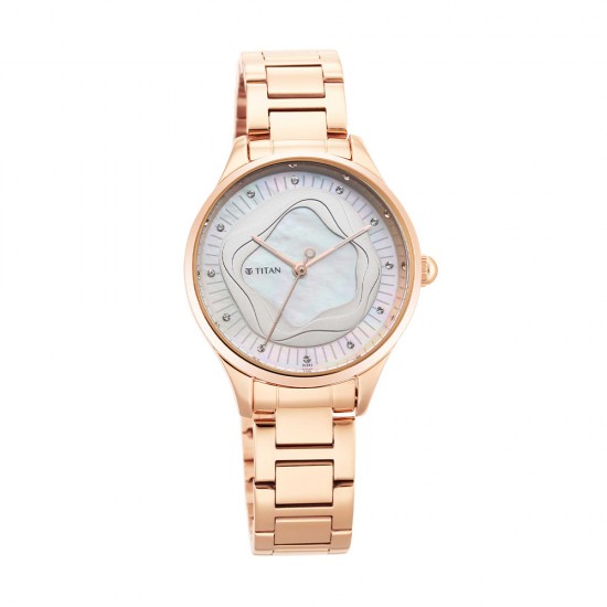 Titan Wander 2649WM02 White Dial Stainless Steel Strap Quartz Women's Watch Titan Wander 2649WM02 White Dial Stainless Steel Strap Quartz Women's Watch