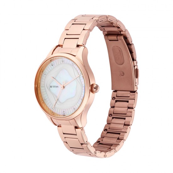 Titan Wander 2649WM02 White Dial Stainless Steel Strap Quartz Women's Watch Titan Wander 2649WM02 White Dial Stainless Steel Strap Quartz Women's Watch