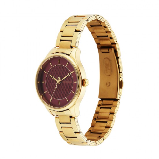 Titan Tet 2649YM01 Red Dial Metal Strap Women's Watch Titan Tet 2649YM01 Red Dial Metal Strap Women's Watch