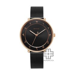 Titan Marhaba 2651KM07 Black Dial Stainless Steel Strap Quartz Women's Watch