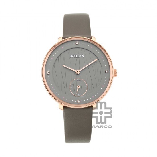 Titan Workwear 2651WL01 Black Dial Leather Strap Quartz Women's Watch