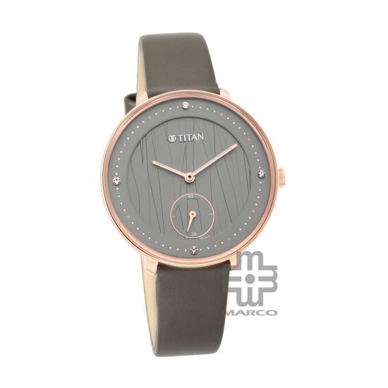 Titan Workwear 2651WL01 Black Dial Leather Strap Quartz Women's Watch