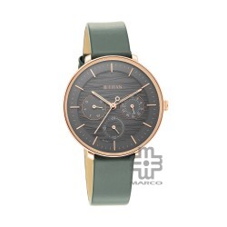 Titan Workwear 2651WL02 Svelte Black Dial Leather Strap Quartz Women's Watch