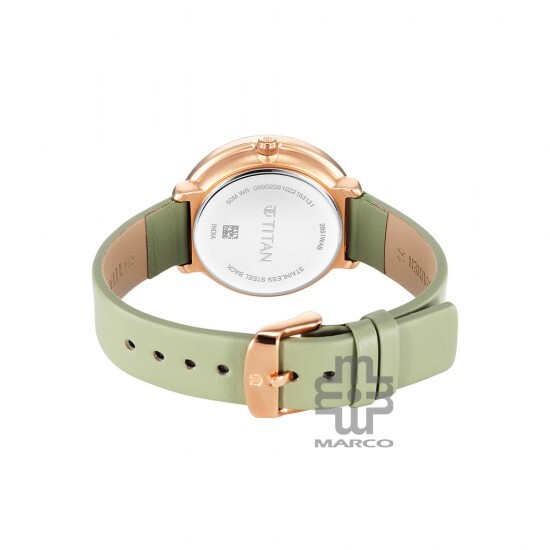 Titan Neo 2651WL09 White Dial Leather Strap Quartz Women's Watch