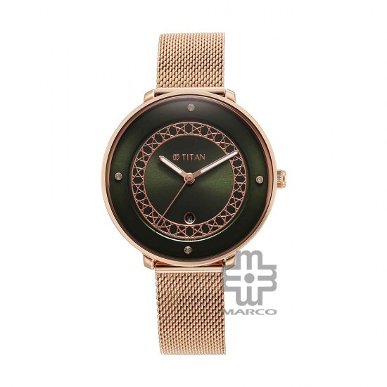 Titan Marhaba 2651WM07 Green Dial Stainless Steel Strap Quartz Women's Watch Titan Marhaba 2651WM07 Green Dial Stainless Steel Strap Quartz Women's Watch