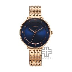 Titan Marhaba 2651WM08 Blue Dial Stainless Steel Strap Quartz Women's Watch