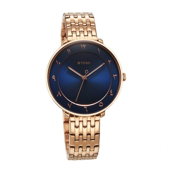 Titan Marhaba 2651WM08 Blue Dial Stainless Steel Strap Quartz Women's Watch Titan Marhaba 2651WM08 Blue Dial Stainless Steel Strap Quartz Women's Watch
