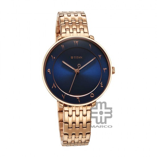 Titan Marhaba 2651WM08 Blue Dial Stainless Steel Strap Quartz Women's Watch
