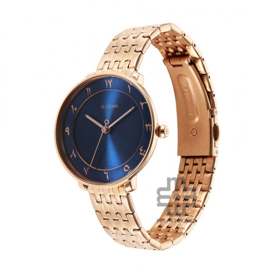 Titan Marhaba 2651WM08 Blue Dial Stainless Steel Strap Quartz Women's Watch