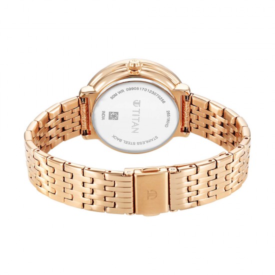 Titan Marhaba 2651WM08 Blue Dial Stainless Steel Strap Quartz Women's Watch Titan Marhaba 2651WM08 Blue Dial Stainless Steel Strap Quartz Women's Watch