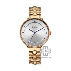 Titan Workwear 2651WM11 Grey Dial Stainless Steel Strap Quartz Women's Watch