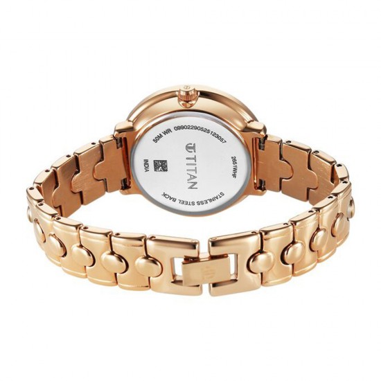 Titan Workwear 2651WM11 Grey Dial Stainless Steel Strap Quartz Women's Watch