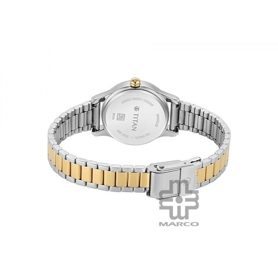 Titan Lagan 2656BM01 Silver Dial Metal Strap Quartz Women's Watch