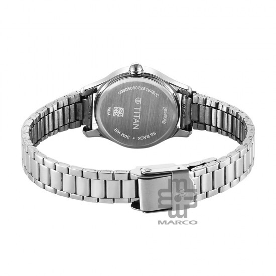 Titan Lagan 2656SM04 Blue Dial Stainless Steel Strap Quartz Women's Watch