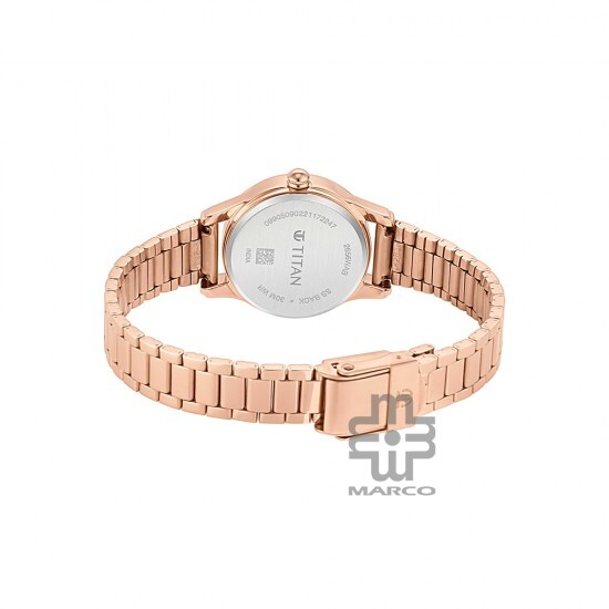 Titan Lagan 2656WM01 Silver Dial Metal Strap Quartz Women's Watch