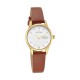 Titan Lagan 2656YL01 White Dial Leather Strap Quartz Women's Watch