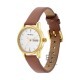 Titan Lagan 2656YL01 White Dial Leather Strap Quartz Women's Watch