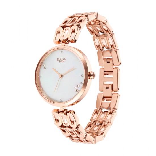 Titan Raga Chic 2659WM01 Mother of Pearl Dial Metal Strap Quartz Women's Watch Titan Raga Chic 2659WM01 Mother of Pearl Dial Metal Strap Quartz Women's Watch