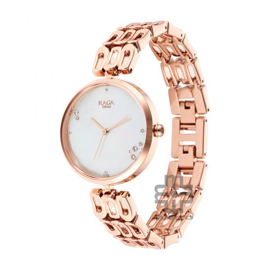 Titan Raga Chic 2659WM01 Mother of Pearl Dial Metal Strap Quartz Women's Watch