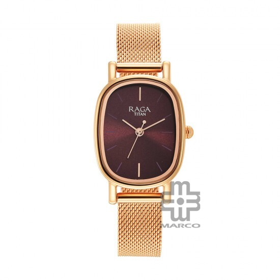 Titan Raga Viva 2665WM01 Brown Dial Stainless Steel Strap Quartz Women's Watch