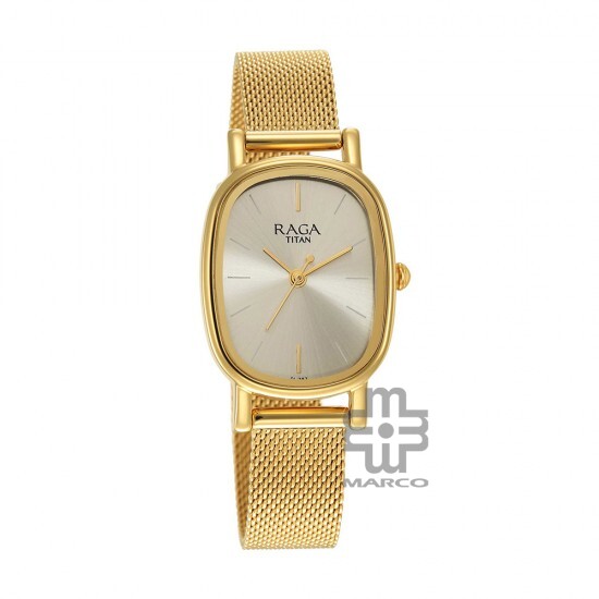 Titan Raga Viva 2665YM01 Champagne Dial Metal Strap Quartz Women's Watch