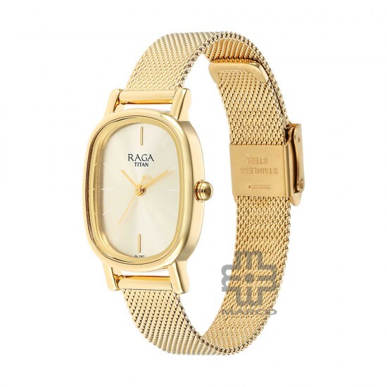 Titan Raga Viva 2665YM01 Champagne Dial Metal Strap Quartz Women's Watch