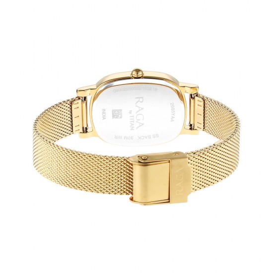 Titan Raga Viva 2665YM01 Champagne Dial Metal Strap Quartz Women's Watch