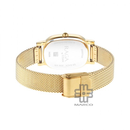 Titan Raga Viva 2665YM01 Champagne Dial Metal Strap Quartz Women's Watch