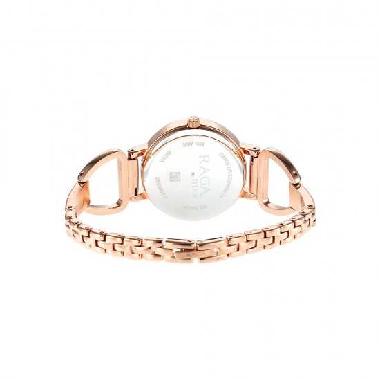 Titan Raga Viva 2669WM01 Rose Gold Dial Metal Strap Quartz Women's Watch Titan Raga Viva 2669WM01 Rose Gold Dial Metal Strap Quartz Women's Watch