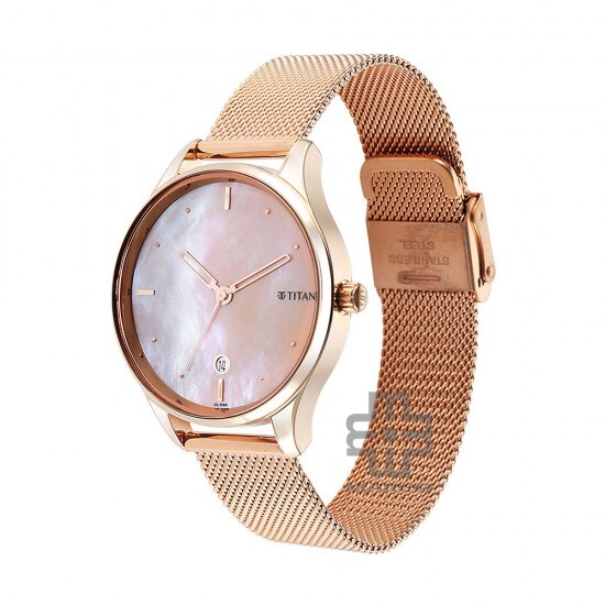 Titan Pastel Dreams 2670WM09 Pink Mother of Pearl Dial Metal Strap Quartz Women's Watch