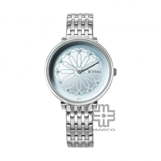 Titan Marhaba 2673SM03 Blue Dial Stainless Steel Strap Quartz Women's Watch Titan Marhaba 2673SM03 Blue Dial Stainless Steel Strap Quartz Women's Watch