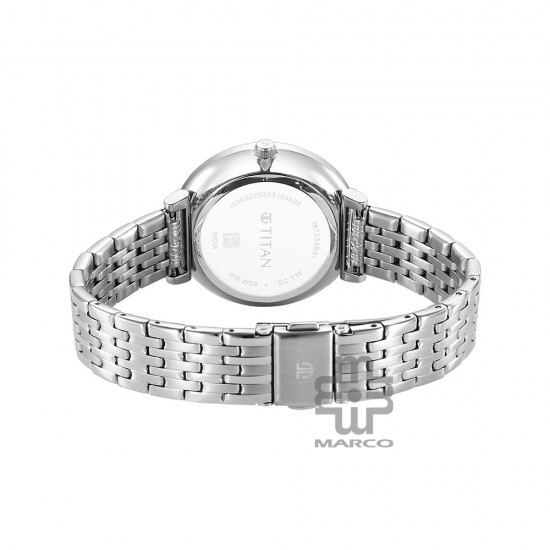 Titan Marhaba 2673SM03 Blue Dial Stainless Steel Strap Quartz Women's Watch