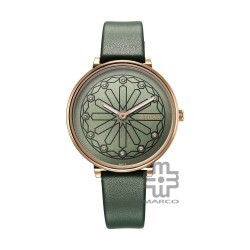 Titan Marhaba 2673WL01 Green Dial Leather Strap Quartz Women's Watch