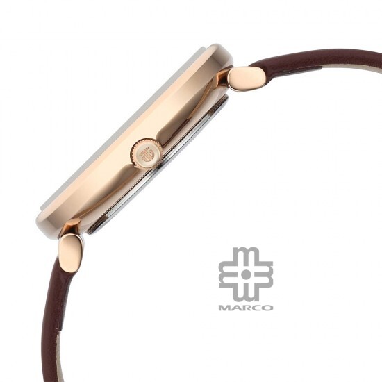 Titan Marhaba 2673WL02 Brown Dial Leather Strap Quartz Women's Watch