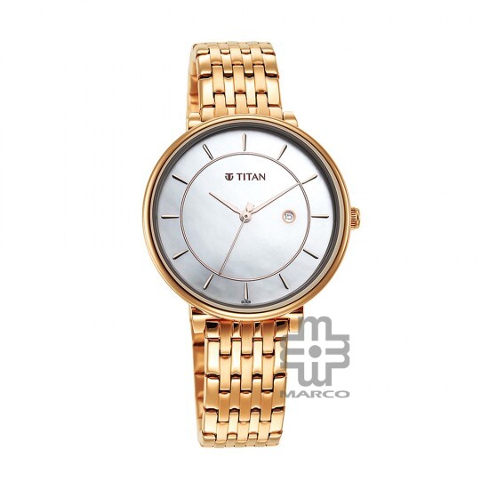 Titan Premium Workwear 2673WM01 White Dial Stainless Steel Strap Quartz Women's Watch