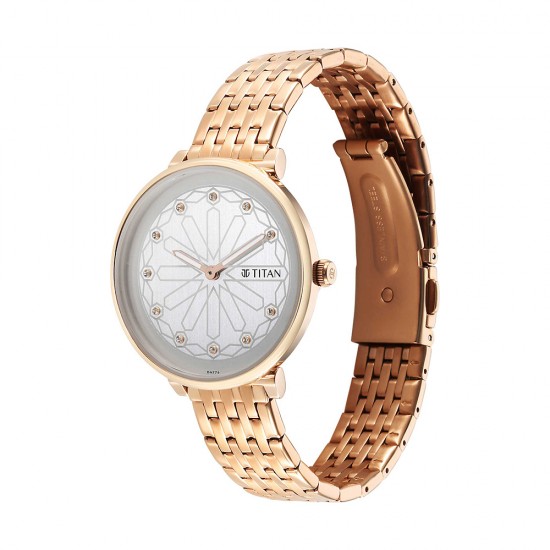 Titan Marhaba 2673WM02 White Dial Stainless Steel Strap Quartz Women's Watch Titan Marhaba 2673WM02 White Dial Stainless Steel Strap Quartz Women's Watch