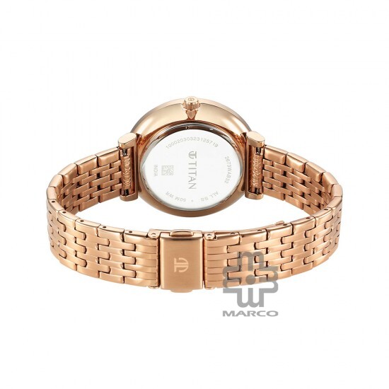 Titan Marhaba 2673WM02 White Dial Stainless Steel Strap Quartz Women's Watch