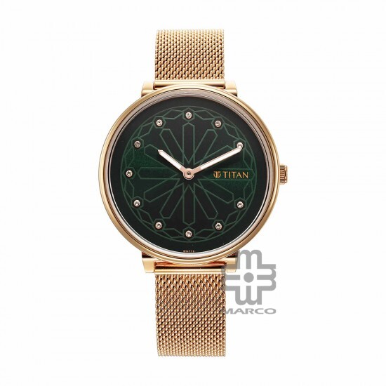 Titan Marhaba 2673WM03 Green Dial Stainless Steel Strap Quartz Women's Watch Titan Marhaba 2673WM03 Green Dial Stainless Steel Strap Quartz Women's Watch
