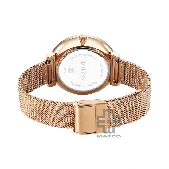 Titan Marhaba 2673WM03 Green Dial Stainless Steel Strap Quartz Women's Watch